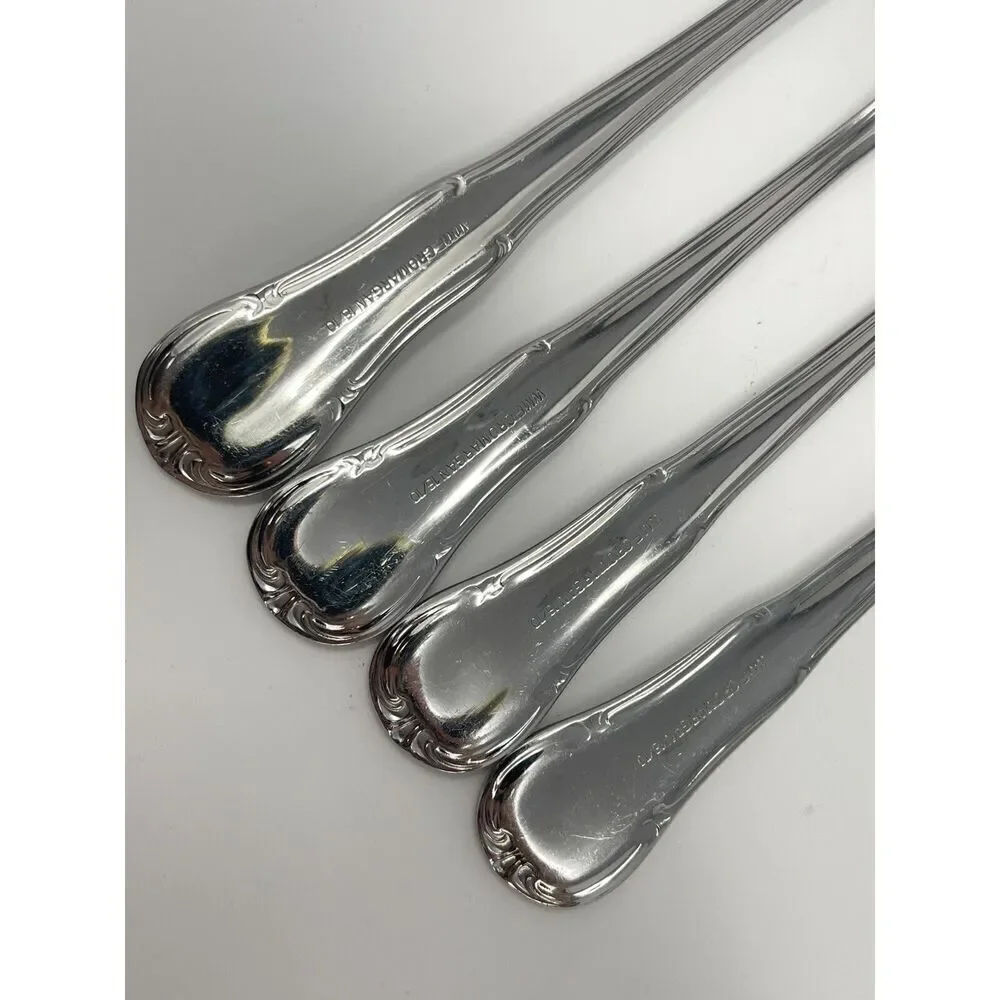 Wmf Cromargan Dorset Barock 3 Salad Forks 7” 1 Dinner Place Fork 7.75”